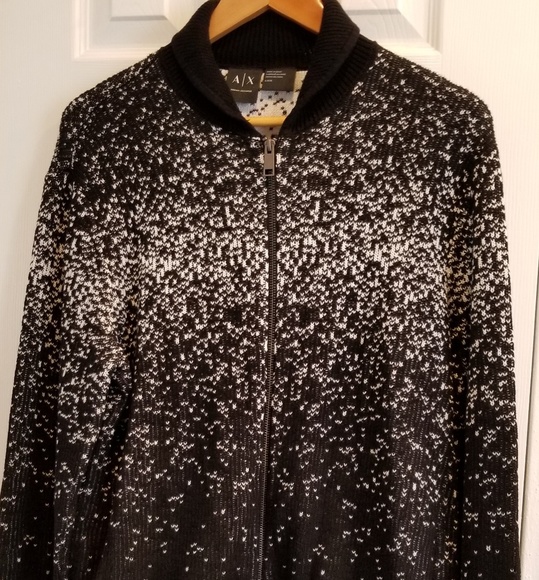 Armani Exchange Other - ARMANI ZIP-UP CARDIGAN, MENS (BLACK)